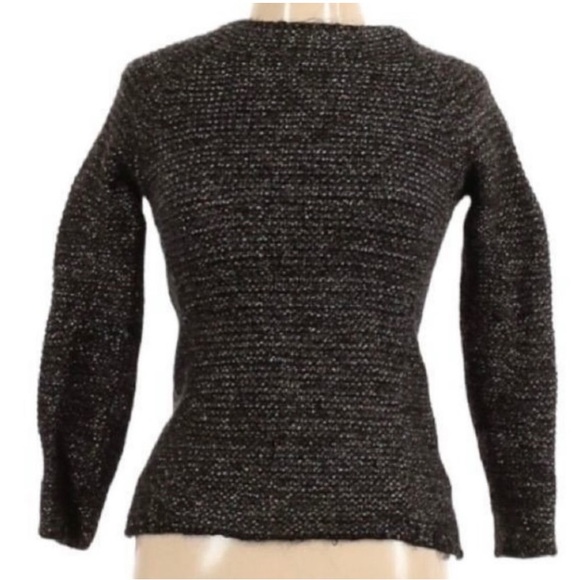 Maje Metallic Wool Blend Sweater - Picture 3 of 4
